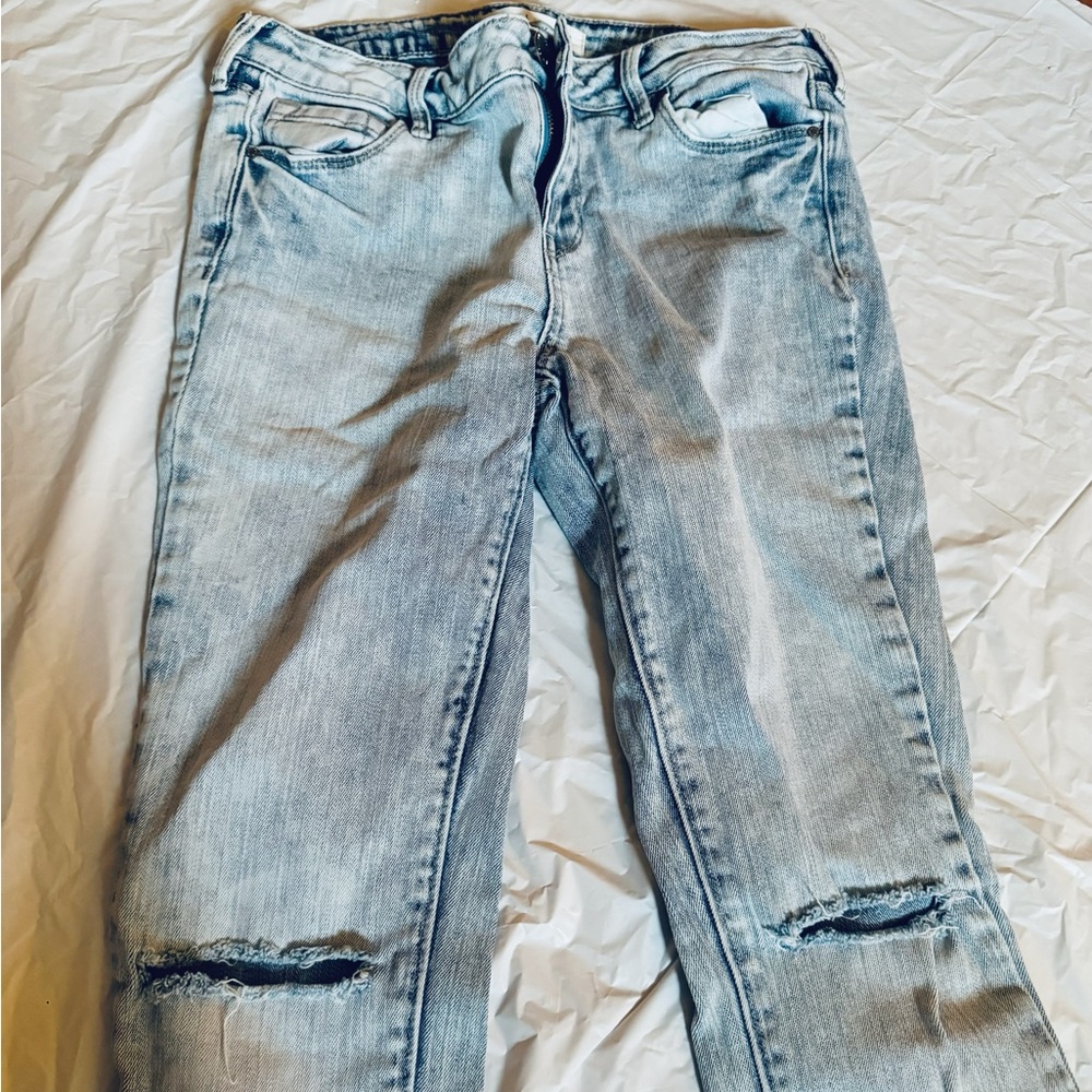 PacSun brand acid wash jeans